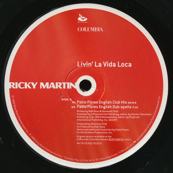 Ricky Martin : Livin' La Vida Loca (12")