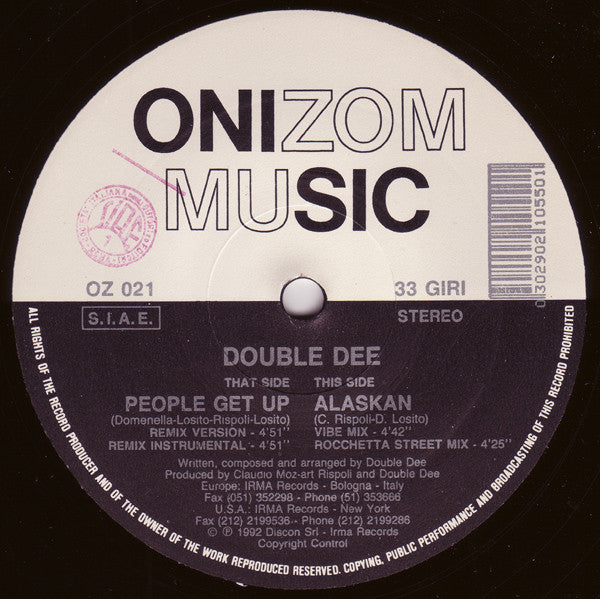 Double Dee : People Get Up (Remix) (12")