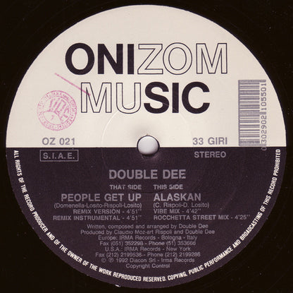 Double Dee : People Get Up (Remix) (12")