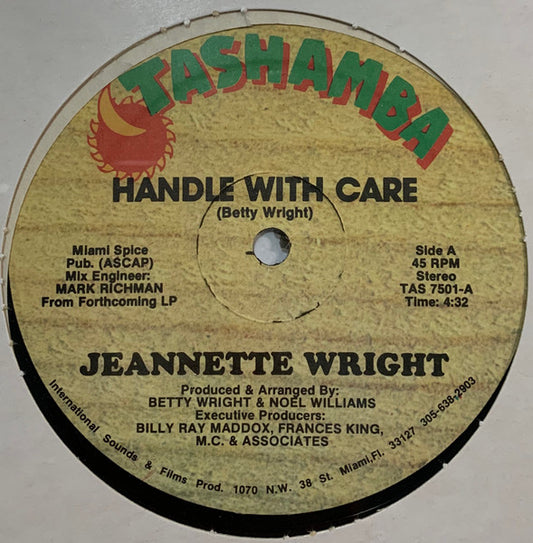 Jeannette Wright* : Handle With Care (12")