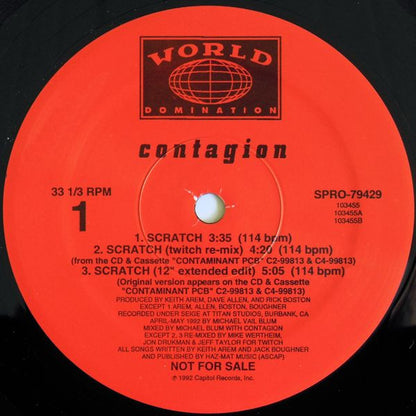 Contagion : Scratch / Aggress (12", Promo)