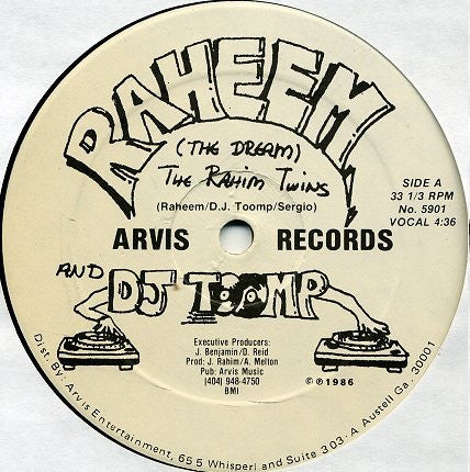 Raheem (The Dream)* And DJ Toomp : The Rahim Twins (12")