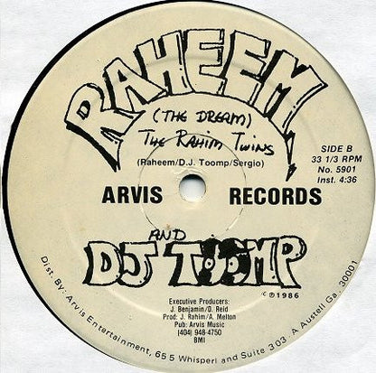 Raheem (The Dream)* And DJ Toomp : The Rahim Twins (12")