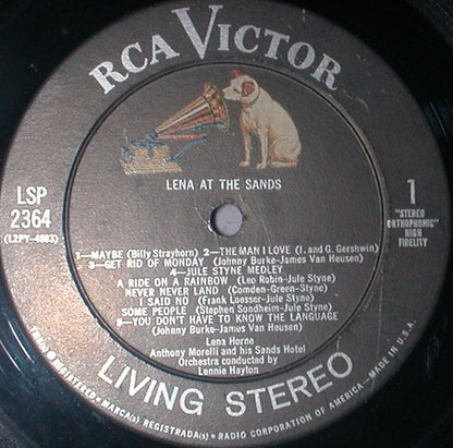 Lena Horne : Lena At The Sands (LP, Album)