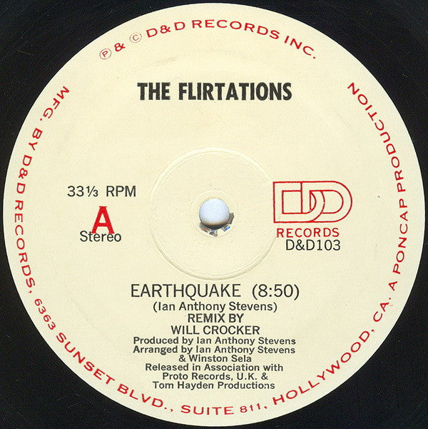 The Flirtations : Earthquake (12")
