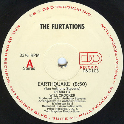The Flirtations : Earthquake (12")