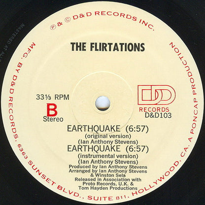 The Flirtations : Earthquake (12")