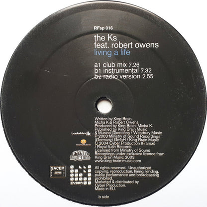 The Ks Feat. Robert Owens : Living A Life (12")