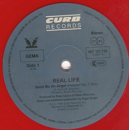 Real Life : Send Me An Angel (88 Version) (12", Maxi, Red)