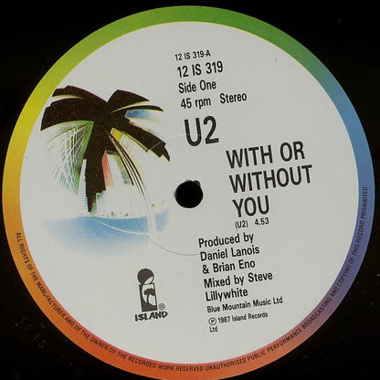 U2 : With Or Without You (12", Single)