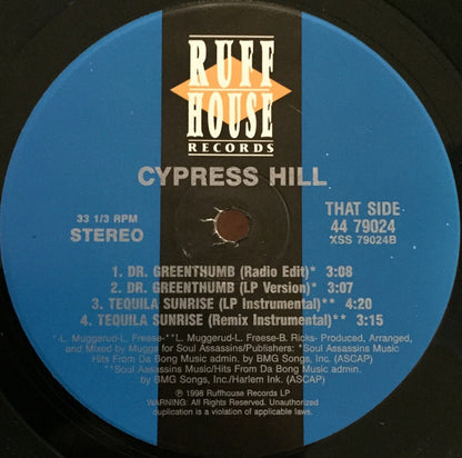 Cypress Hill : Tequila Sunrise (12")