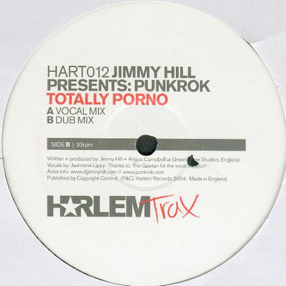 Jimmy Hill Presents Punkrok : Totally Porno (12")