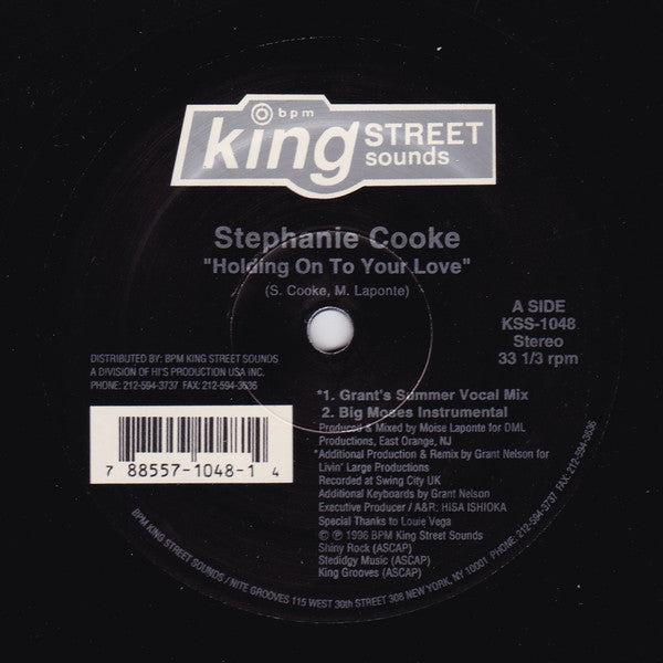Stephanie Cooke : Holding On To Your Love (12")
