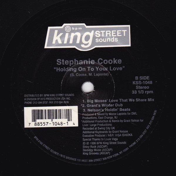 Stephanie Cooke : Holding On To Your Love (12")