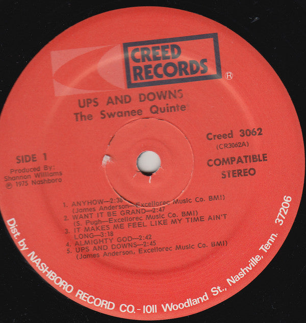 The Swanee Quintet : Ups And Downs (LP)
