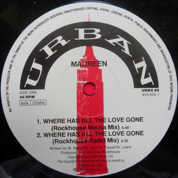 Maureen* : Where Has All The Love Gone (12")