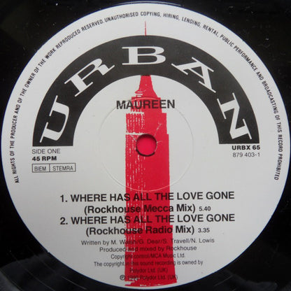 Maureen* : Where Has All The Love Gone (12")