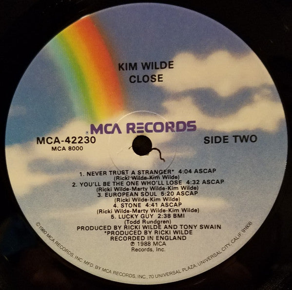 Kim Wilde : Close (LP, Album, Glo)