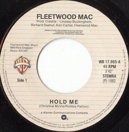 Fleetwood Mac : Hold Me (7", Single)