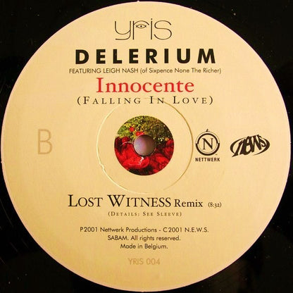 Delerium Featuring Leig Nash* : Innocente (Falling In Love) (Mr Sam / Lost Witness Mixes) (12", Single)
