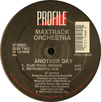 Maxtrack Orchestra : Another Day (12")