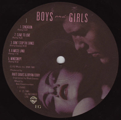 Bryan Ferry : Boys And Girls (LP, Album, Spe)