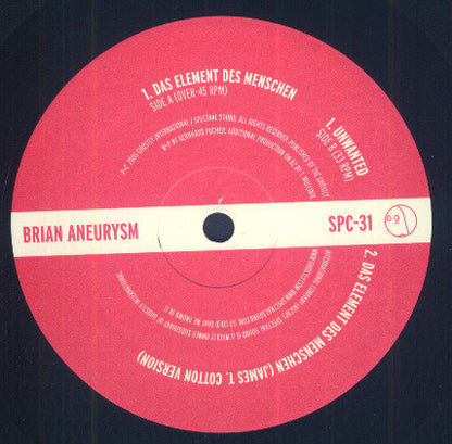 Brian Aneurysm : Das Element Des Menschen (12")