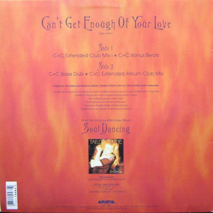 Taylor Dayne : Can't Get Enough Of Your Love (12")