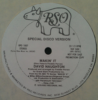 David Naughton : Makin' It (12", Promo)