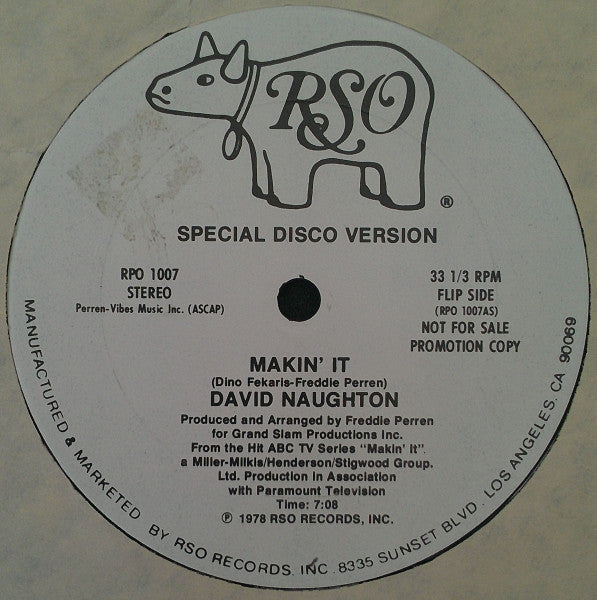 David Naughton : Makin' It (12", Promo)