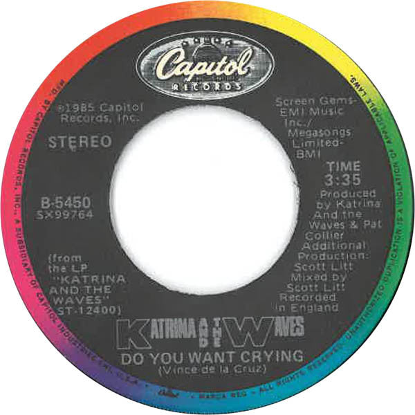 Katrina And The Waves : Do You Want Crying (7", Single)