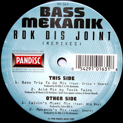 Bass Mekanik : Rok Dis Joint (The Remixes) (12")