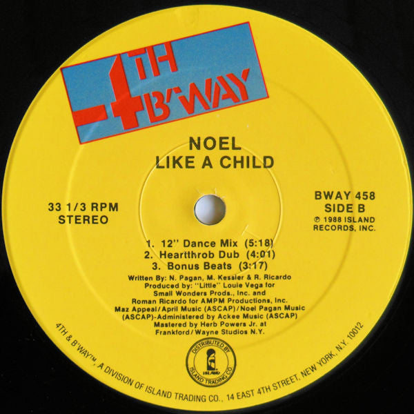 Noel : Like A Child (12")