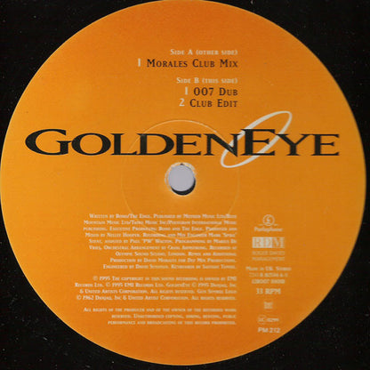 Tina Turner : GoldenEye (Includes Morales Club Mix • 007 Dub • Club Edit) (12", Single)