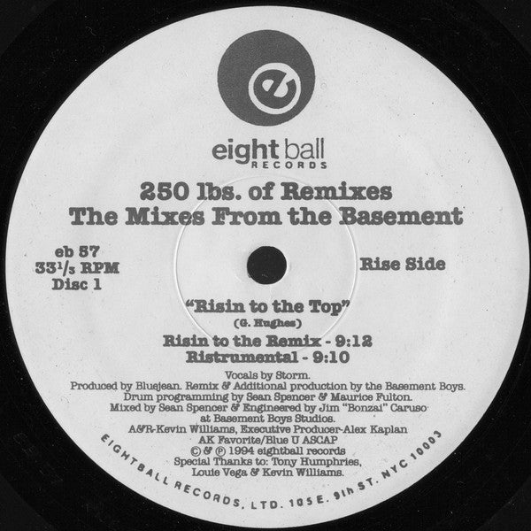 250 Lbs. Of Blue : 250 Lbs. Of Remixes (The Mixes From The Basement) (2x12")