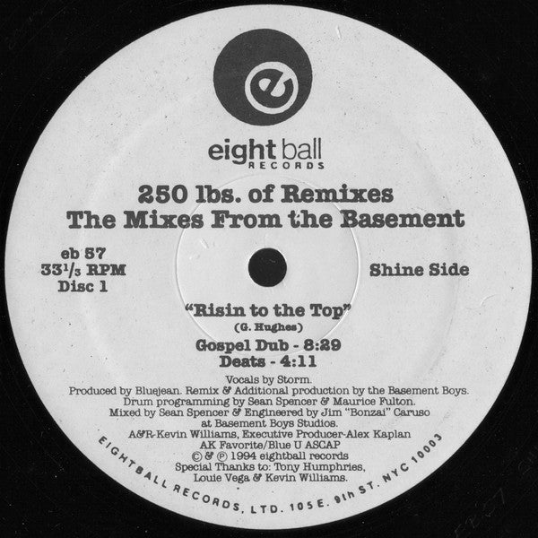 250 Lbs. Of Blue : 250 Lbs. Of Remixes (The Mixes From The Basement) (2x12")