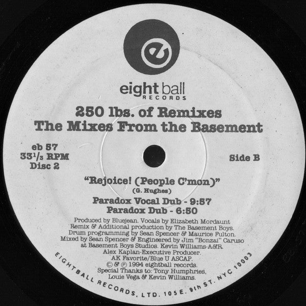 250 Lbs. Of Blue : 250 Lbs. Of Remixes (The Mixes From The Basement) (2x12")