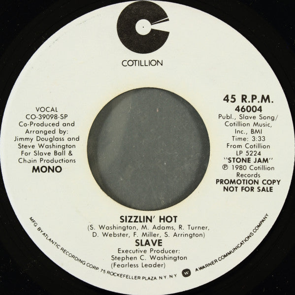 Slave : Sizzlin' Hot (7", Mono, Promo)