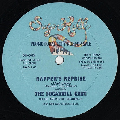 Sugarhill Gang : Rapper's Reprise (Jam-Jam) / Sugar Hill Groove (12", Promo)