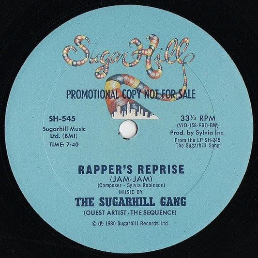 Sugarhill Gang : Rapper's Reprise (Jam-Jam) / Sugar Hill Groove (12", Promo)