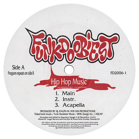 Funkdoobiest : Hip Hop Music (12")