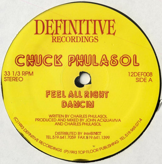 Chuck Phulasole : Feel All Right (12")