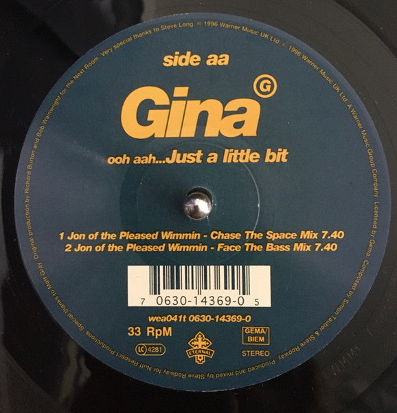 Gina G : Ooh Aah... Just A Little Bit (12", Single)