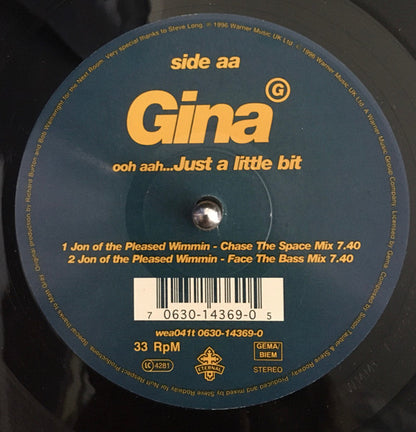 Gina G : Ooh Aah... Just A Little Bit (12", Single)