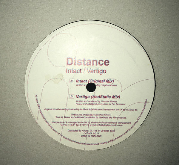 Distance : Intact / Vertigo (12")