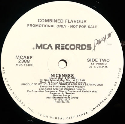 Combined Flavour : Niceness (12", Single, Promo)