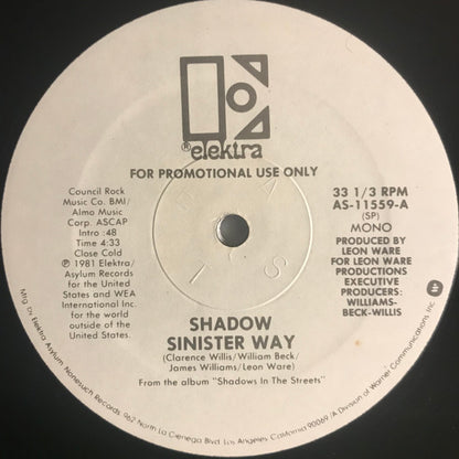 Shadow (21) : Sinister Way (12", Mono, Promo)