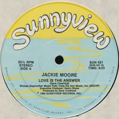 Jackie Moore : Love Is The Answer (12")