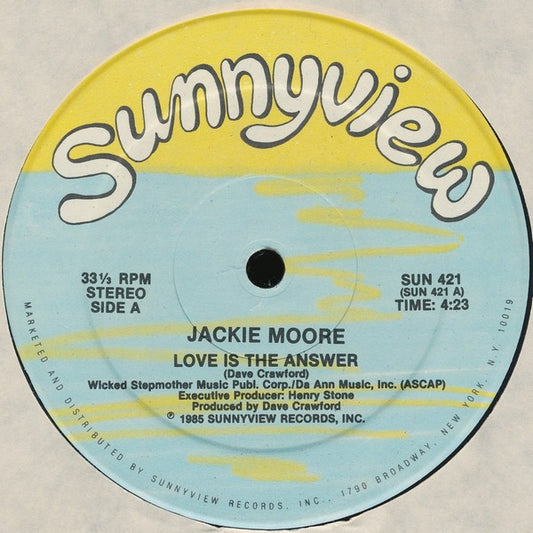 Jackie Moore : Love Is The Answer (12")