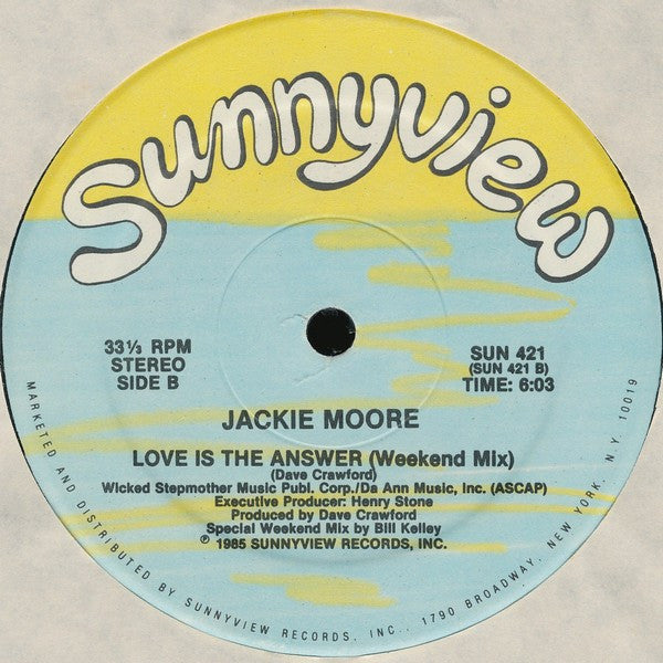 Jackie Moore : Love Is The Answer (12")